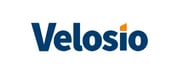 Velosio Logo Blue and White Background Velosio Logo Blue and White Background